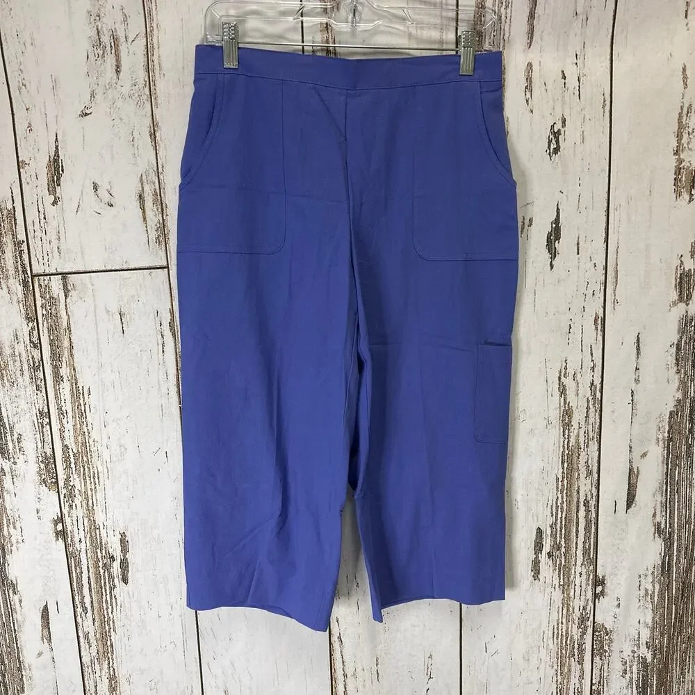 Alfred Dunner Blue Capris size 8P